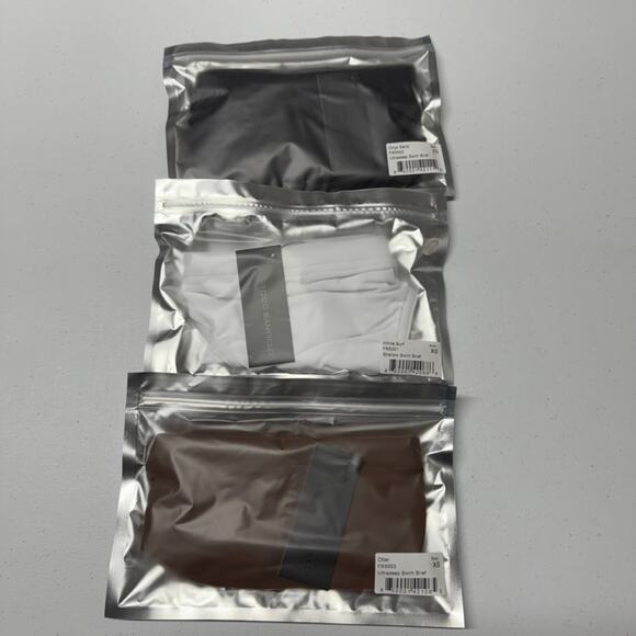 Todd Sanfield Swim Brief LOT OF 3 Mens XS White Brown Black Multicolor NEW - Picture 2 of 5